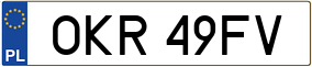 Trailer License Plate